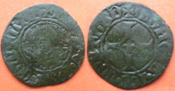 Can-Someone-ID-This?-Hammered-Coin:long-Cross-And-Centered-Fleur-De-Lis